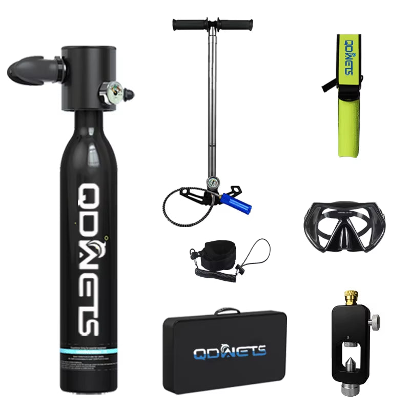 Scuba Diving Tank, 0.5L Scuba Tank ,5-10 Minutes of Underwater Capability.Mini Scuba Tanks, Scuba Diving Tanks Complete with P