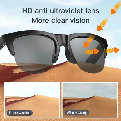 Xiaomi  Smart Sunglasses with Bluetooth Connectivity, Hi-Fi Audio, and UV Protection for Outdoor Sports - Waterproof Design for Men and Women