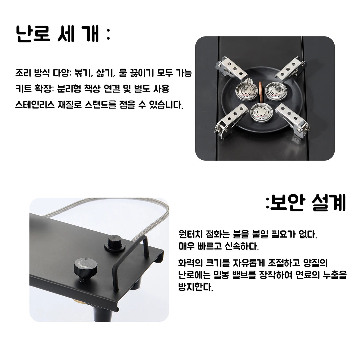 Panda-licious Portable BBQ Blast: The Mighty Gas Stove That Turns Campsites into Feasts!