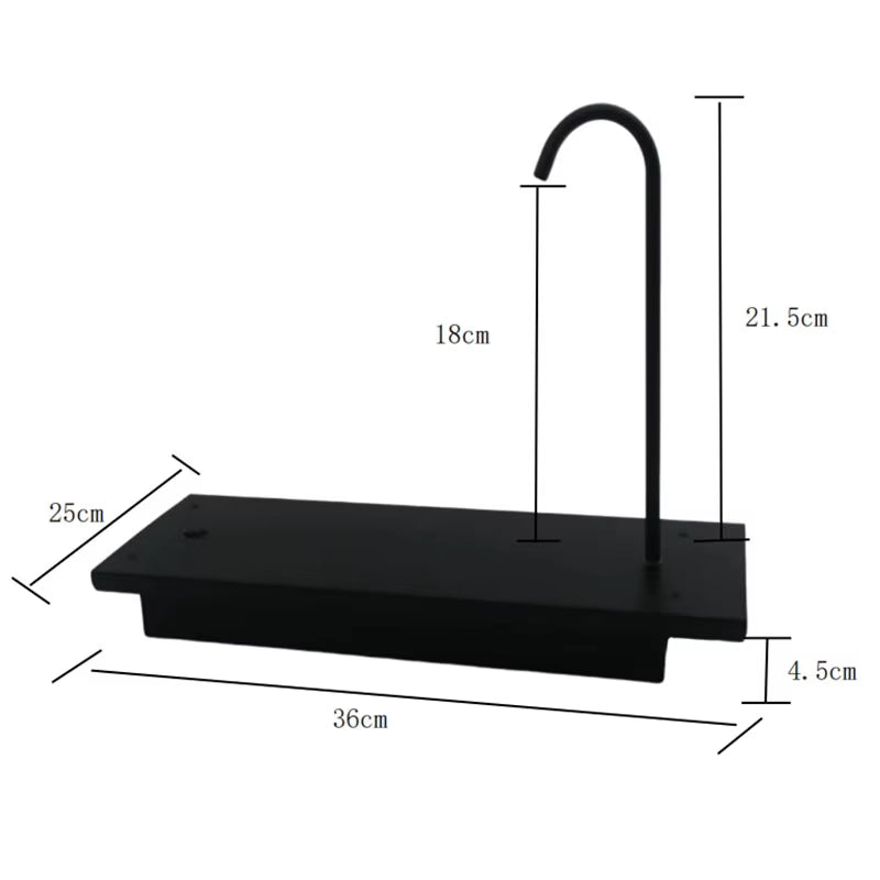 IGT Elektrischer Wasserspender für Camping – IGT 3000 mAh Wasserdichte Wasserpumpe mit Aluminium-Tischeinheit und Zubehör