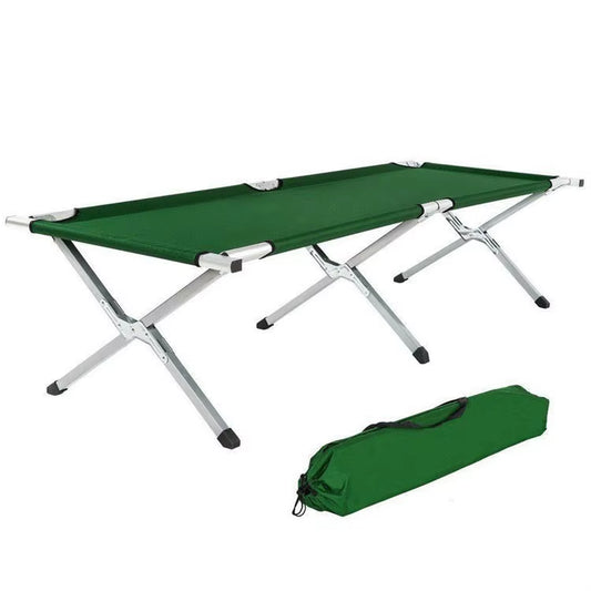 Folding Outdoor Camp Bed - Thickened Portable Emergency and Disaster Relief Bed