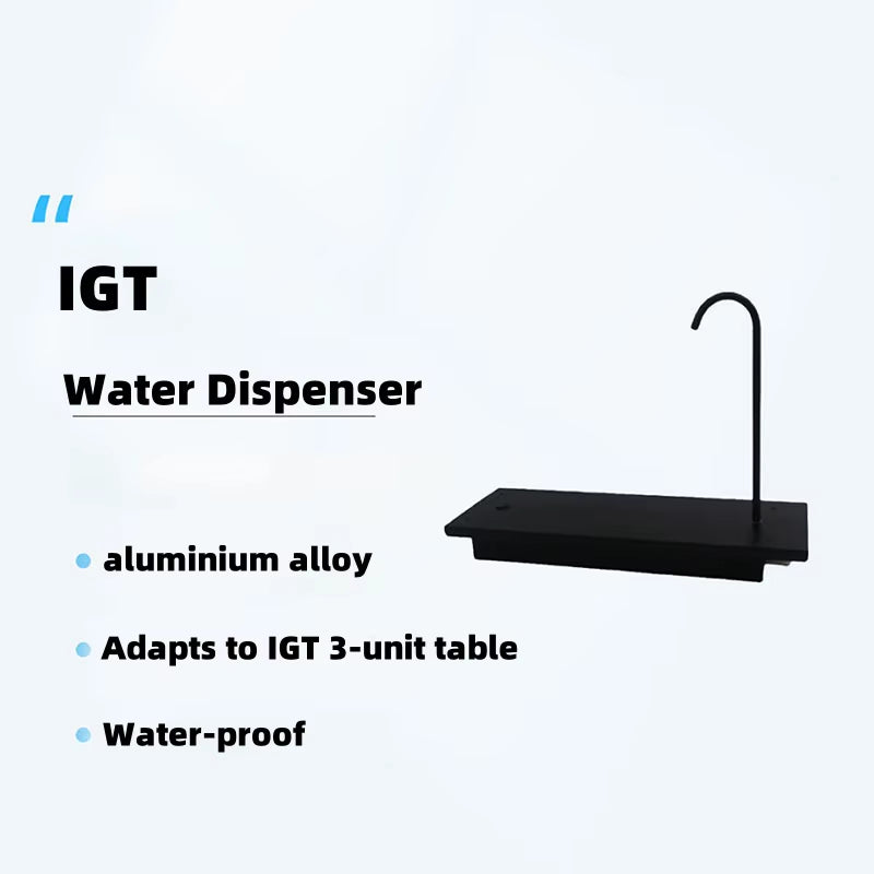 IGT Elektrischer Wasserspender für Camping – IGT 3000 mAh Wasserdichte Wasserpumpe mit Aluminium-Tischeinheit und Zubehör