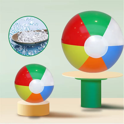 Set of 3 Inflatable Rainbow Beach Balls - Colorful Pool Party Accessories and Summer Water Toys