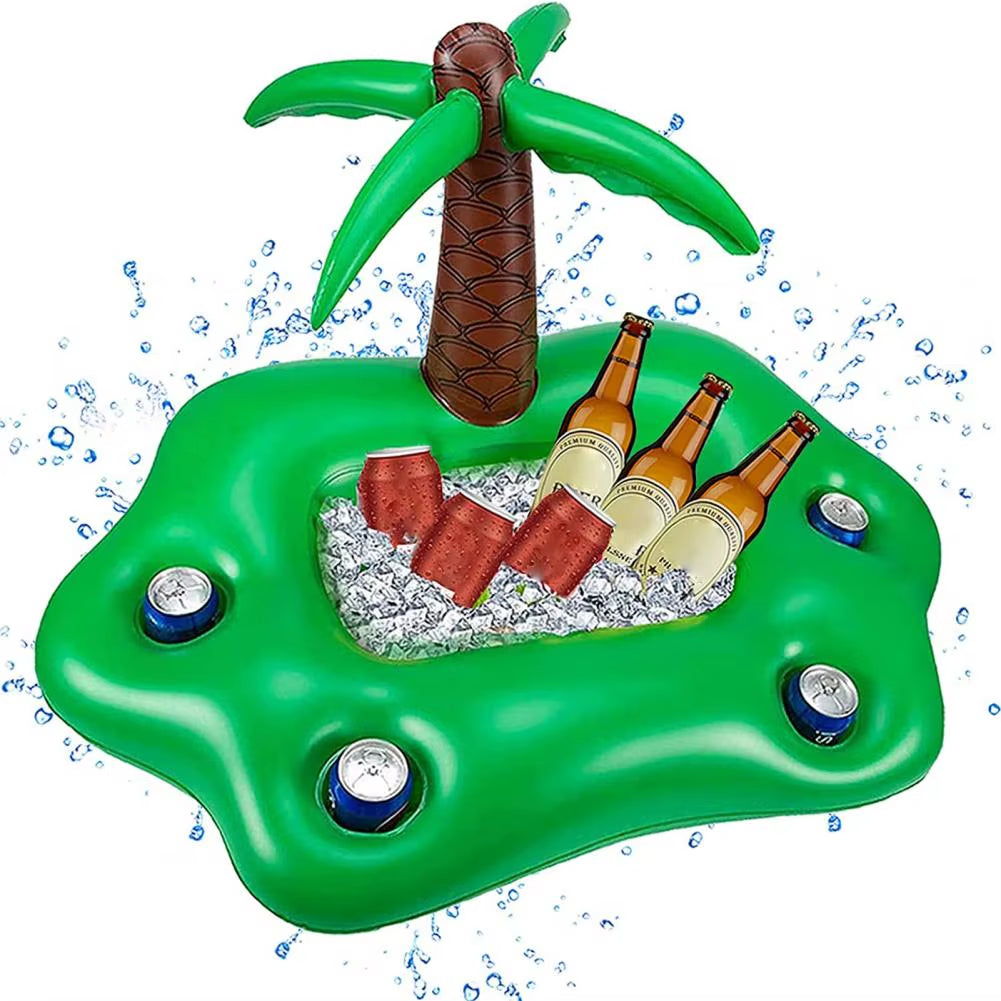 Inflatable PVC Beach Toy and Serving Bar for Pool and Salad Ice Tray