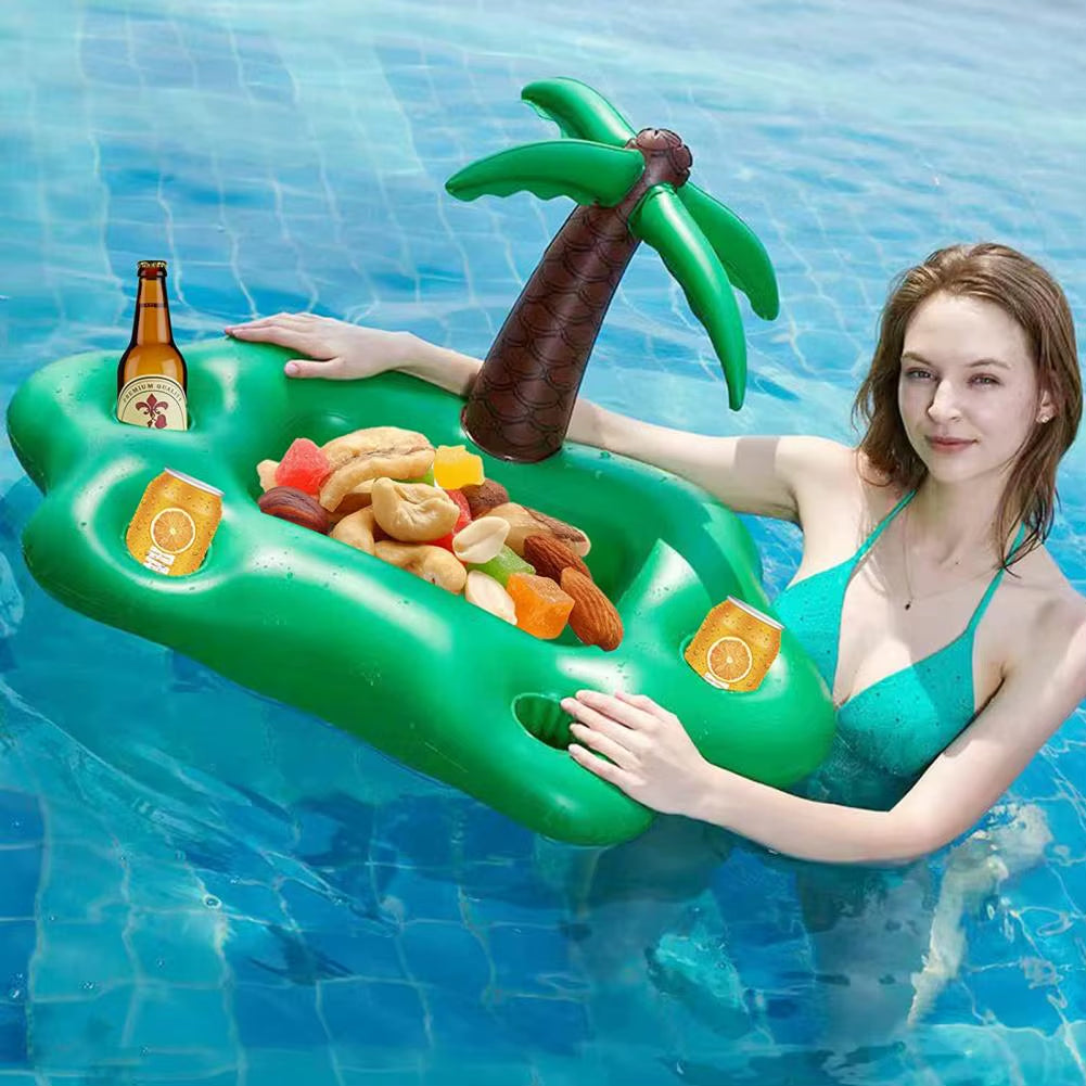 Inflatable PVC Beach Toy and Serving Bar for Pool and Salad Ice Tray