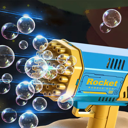 40/69 Holes Bubble Machine Ages 3+ Boy Girl Toys Birthday Wedding Kids Adult Party Toys Summer outside Bubble Gun Soap Blower