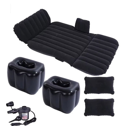 Car Inflatable Travel Bed for SUV Rear Seats - Air Cushion Mattress for Road Trips