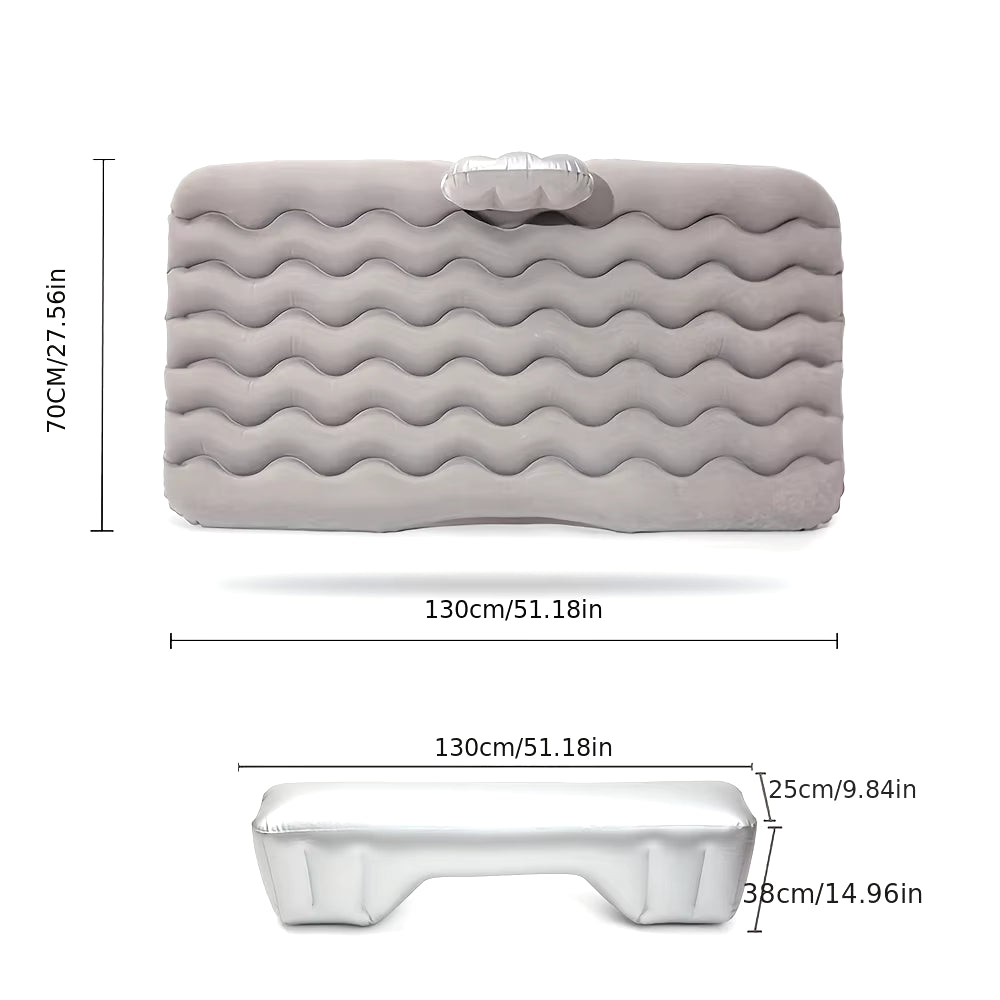 Universal Car Air Inflatable Travel Mattress for Back Seat - Multi-Functional Sofa Pillow and Outdoor Camping Cushion