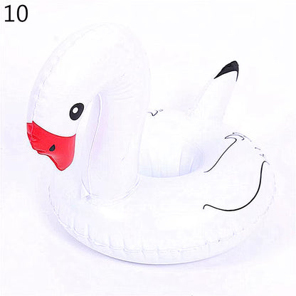 1PC Inflatable Float Cup Pad Swimming Pool Drink Cup Stand Holder Cute Drink Pool Mat for Kids Toy Summer Pool Party Decorations