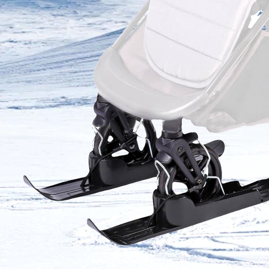 2X Snow Sledge Board Bike Snowboard Lightweight Snow Ski Skiing Board Ski Plate for Balancing Bike Disabled Wheelchair Scooter