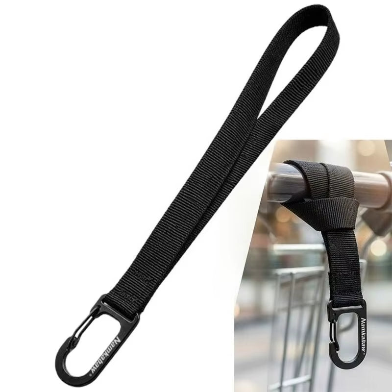 Multifunctional Webbing Carabiner Hook, EDC Quick Release Carabiner for E-Bike Suspension, DIY Backpack Keychain Camping Equipment