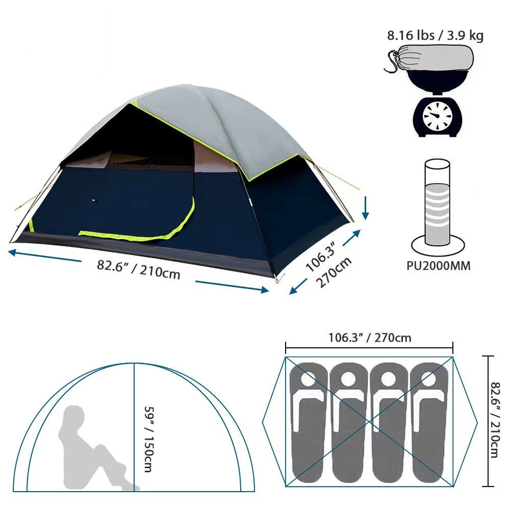 Ultimate Darkroom Tent: Adventure for 4! ⛺️