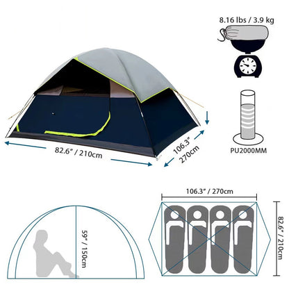 Ultimate Darkroom Tent: Adventure for 4! ⛺️