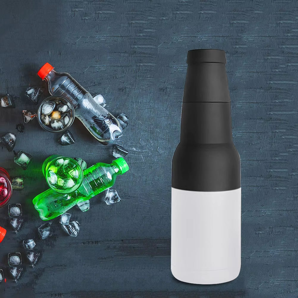 Chill Out Buddy: The Ultimate Beer Buddy Cooler with Built-In Party Popper for Your 12 Oz Liquid Joy! Perfect for Dudes Who Love Their Brews and Caffeine Fixes!