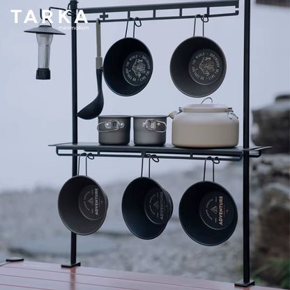 TARKA's Fancy-Pants Camping Hangout Stand: Where Your Lanterns and Sporks Can Chill Together!