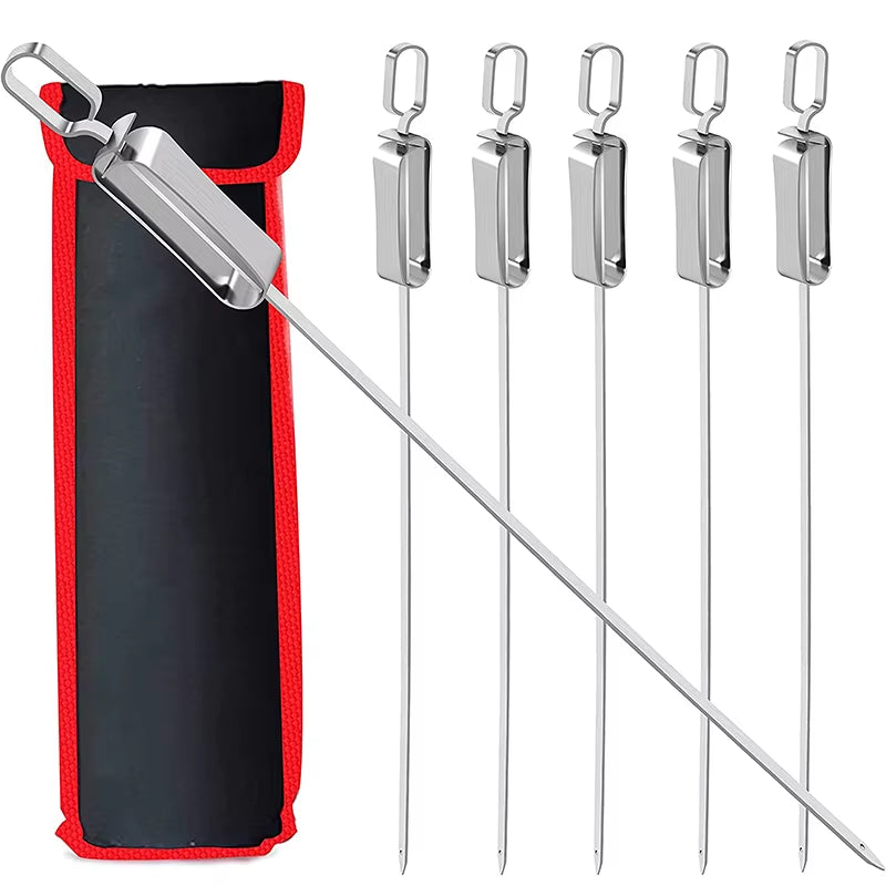 17-Inch Shish-Kabob Swords: The Ultimate Grill Warriors with Slidey Handles for Epic BBQ Battles!