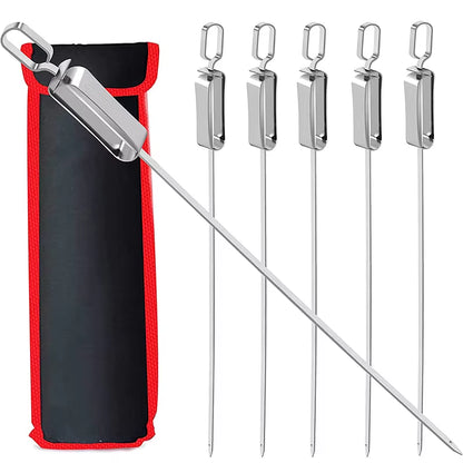 17-Inch Shish-Kabob Swords: The Ultimate Grill Warriors with Slidey Handles for Epic BBQ Battles!