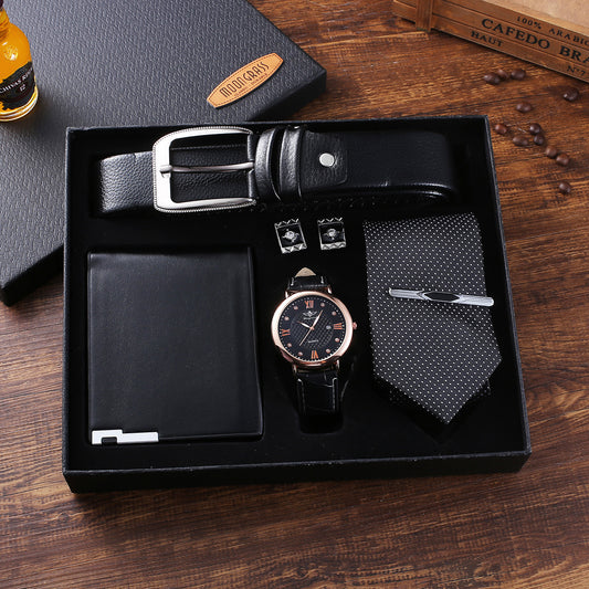 Ultimate Men's Gift Set: Watch, Wallet & More!