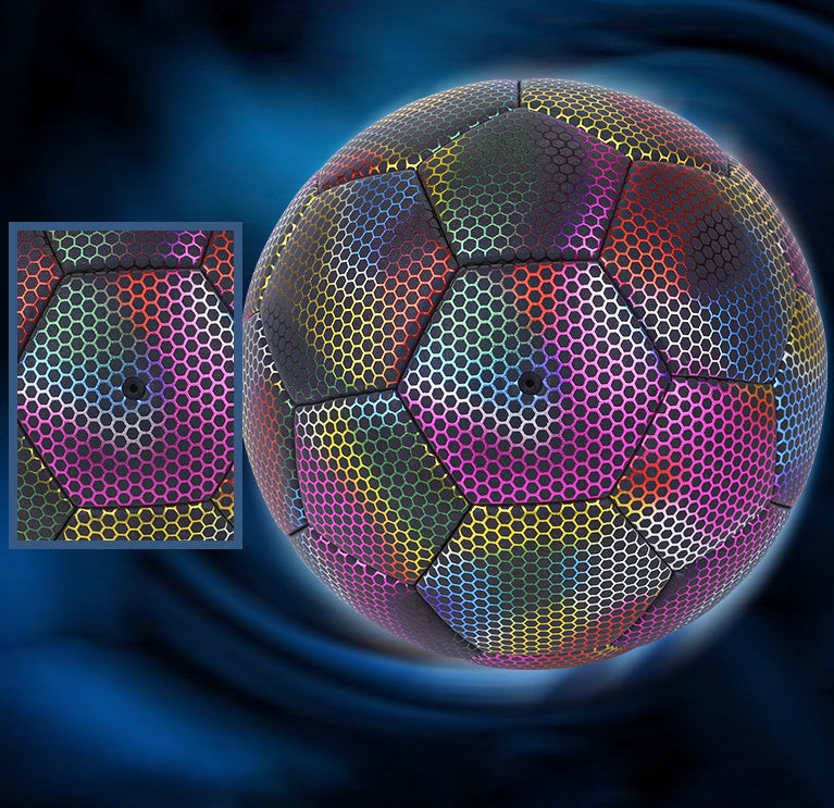 Leuchtender, reflektierender Fußball für nächtliches Spielen