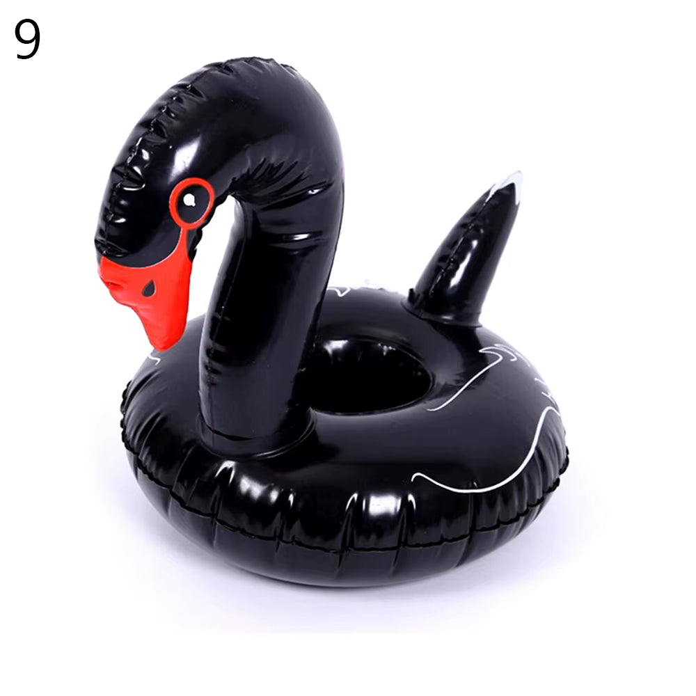 1PC Inflatable Float Cup Pad Swimming Pool Drink Cup Stand Holder Cute Drink Pool Mat for Kids Toy Summer Pool Party Decorations