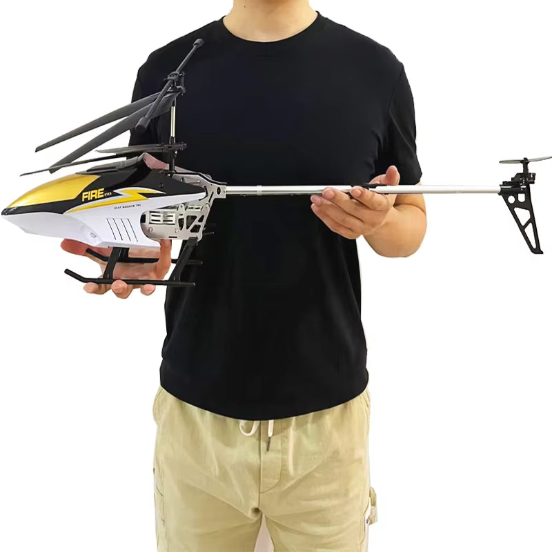Remote Control RC Helicopter - Durable 80cm Outdoor Drone Toy for Kids, 3.5CH Large Aircraft Model