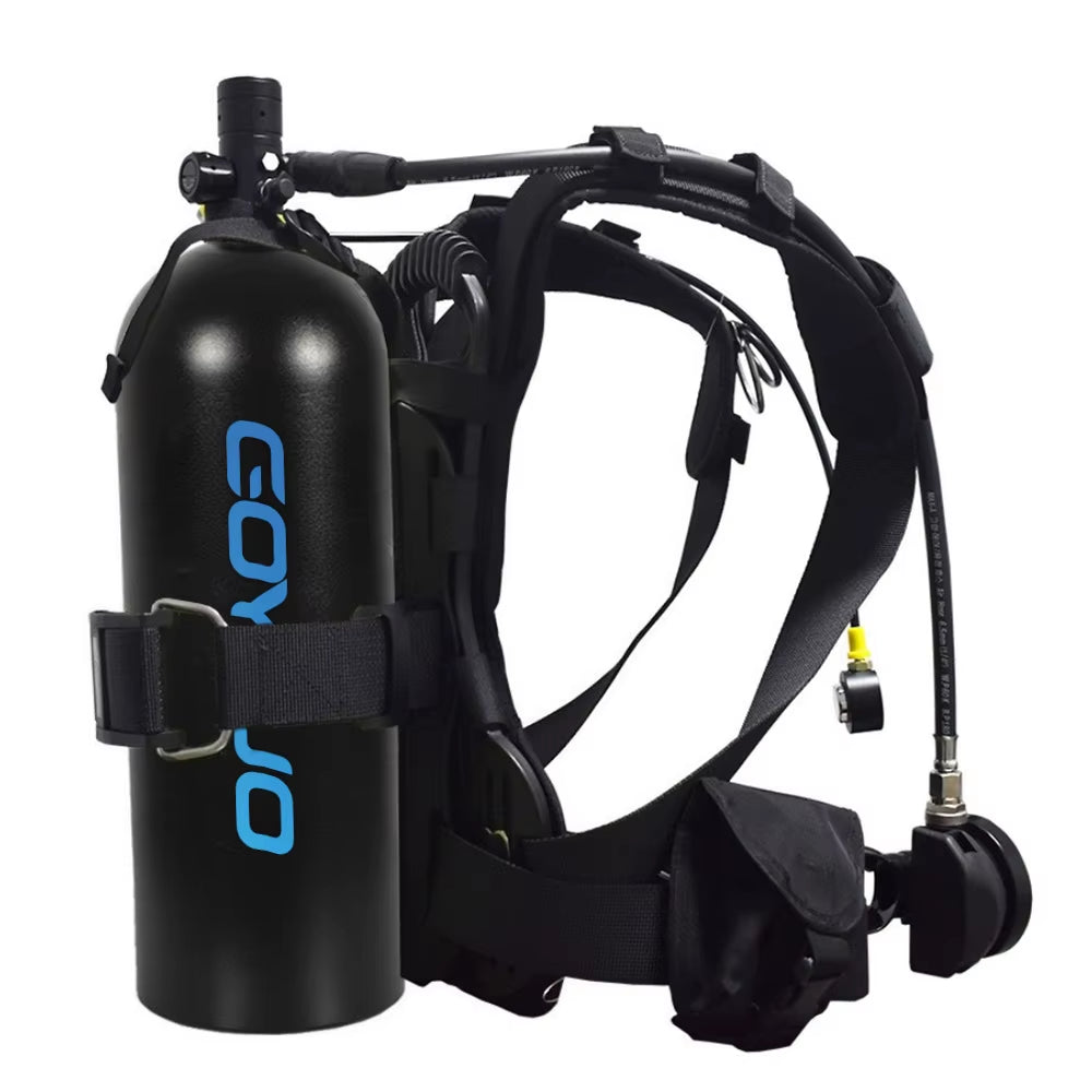 4L Snack-Sized Aqua Air Canister with Fancy Pipe - 60-Minute Gilly-Giver for Those “Oops, I Forgot to Breathe” Moments!