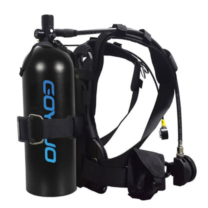 4L Snack-Sized Aqua Air Canister with Fancy Pipe - 60-Minute Gilly-Giver for Those “Oops, I Forgot to Breathe” Moments!