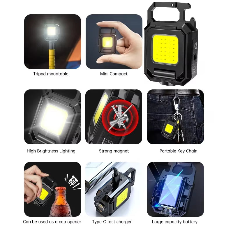 Pocket-Sized Light-Up Wonder: The Keychain Lantern that Folds, Glows, and Probably Could Steal a Show!