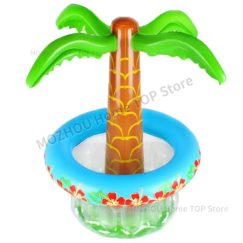 Inflatable Palm Tree Cooler Cooler for Pool Party Serving Bar Ice Tray Drink Holder Outdoor BBQ Picnic Luau Party Hawaiian Party